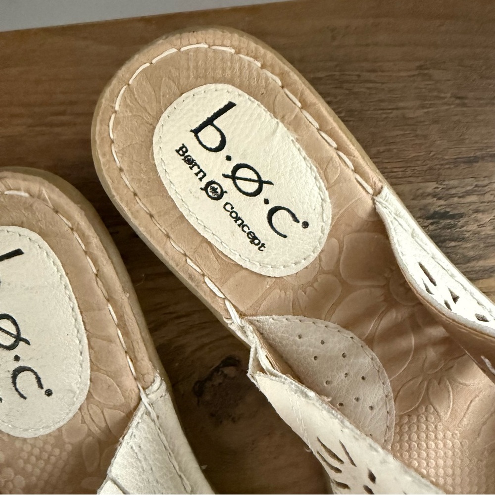 b.o.c. Women's White Sandals 7 - Picture 5 of 7